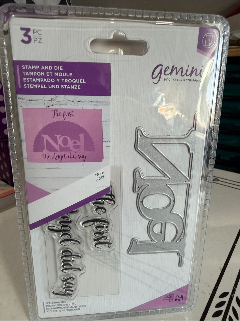 Crafters Companion ‘Noel’ Stamp & Die Set